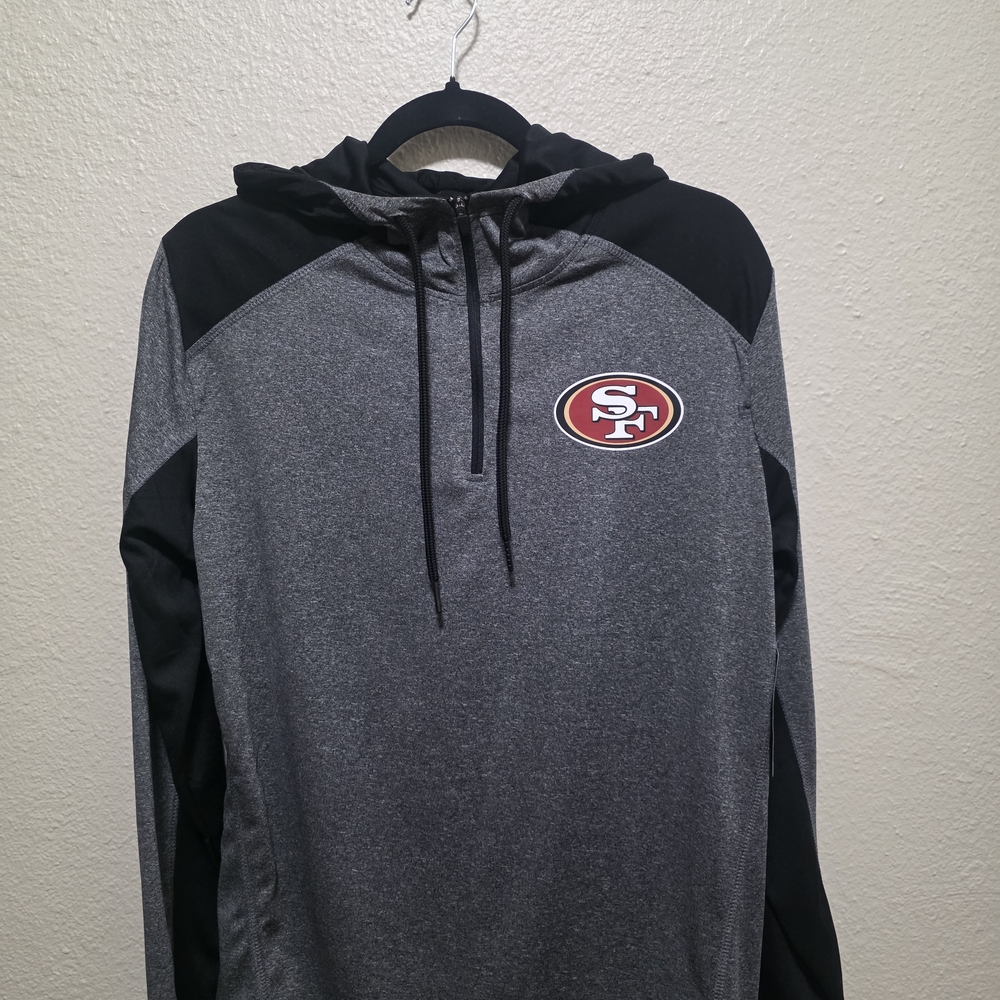 NFL Black and Gray 49ers Team Hoodie - Picture 3 of 5